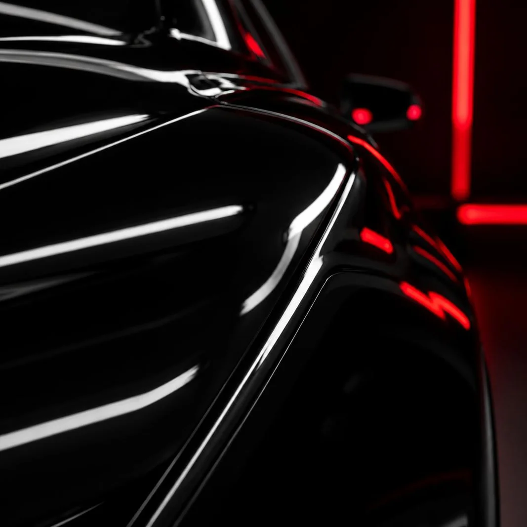 Glossy automotive body line